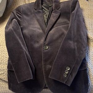 J. Crew Kids Velvet Blazer - Deep Purple